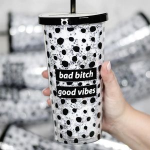 Bad B Good Vibes Tumbler
